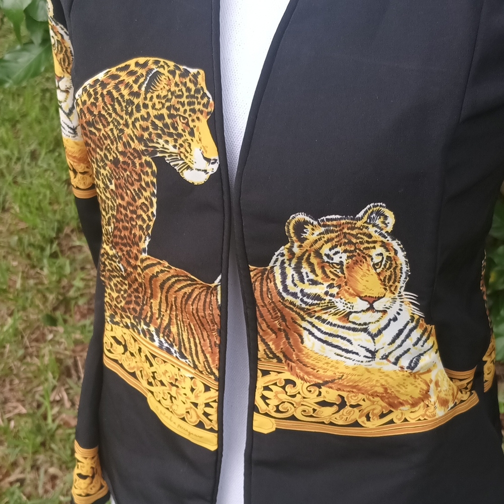 '80s, '90s, Epic Vintage Leopard Print Cropped jacket XSmall - Picture 3 of 8